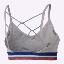 Load image into Gallery viewer, Nike Indy Women's Light-Support Sports Bra - ATMOSPHERE GREY/DEEP ROYAL BLUE/BLACK