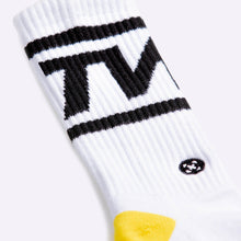 Load image into Gallery viewer, TWL - EVERYDAY CORE SOCKS - WHITE/BLACK