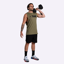 Load image into Gallery viewer, TWL - Unisex Everyday Muscle Tank 2.0 - KHAKI/BLACK