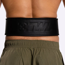 Load image into Gallery viewer, TWL - LEATHER LEVER BELT 2.0 - BLACK/BLACK