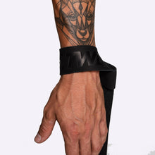 Load image into Gallery viewer, TWL - LEATHER LIFTING STRAPS - PAIR - BLACK