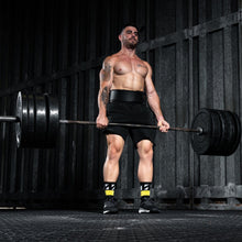 Load image into Gallery viewer, TWL - LEATHER LEVER BELT 2.0 - BLACK/BLACK