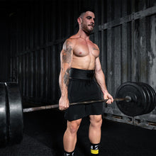 Load image into Gallery viewer, TWL - LEATHER LEVER BELT 2.0 - BLACK/BLACK