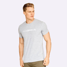 Load image into Gallery viewer, The Brave - Men's T-Shirt - Light Grey/White