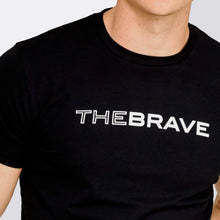 Load image into Gallery viewer, The Brave - Men's Waverider T-Shirt - Black/White