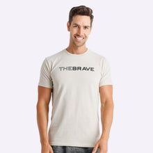 Load image into Gallery viewer, The Brave - Men's Waverider T-Shirt - Stone/Black