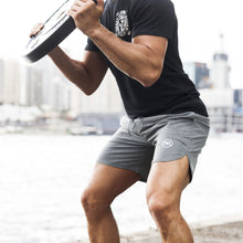 Load image into Gallery viewer, The WOD Life - Men's Flex Shorts 2.0 - Light Grey Marle