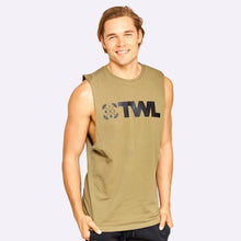 Load image into Gallery viewer, The WOD Life - Men's Classics Gunship Muscle Tank - Khaki/Black