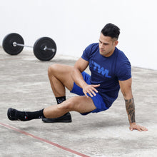 Load image into Gallery viewer, The WOD Life - Men's Classics Flux T-Shirt - Indigo/Surf Blue