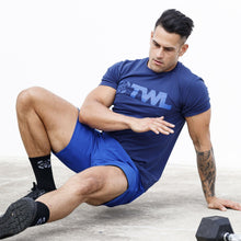 Load image into Gallery viewer, The WOD Life - Men's Classics Flux T-Shirt - Indigo/Surf Blue