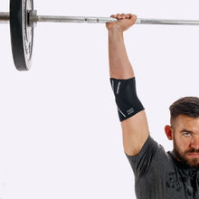 Load image into Gallery viewer, Rehband RX Elbow Sleeve 5mm Black - PAIR