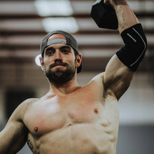 Load image into Gallery viewer, Rehband RX Elbow Sleeve 5mm Black - SINGLE