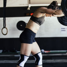 Load image into Gallery viewer, Rehband RX Knee Sleeve 7mm White/Black - SINGLE