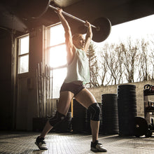 Load image into Gallery viewer, Rehband RX Knee Sleeves - 7mm - Black/White - PAIR