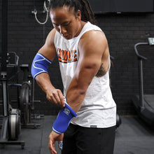 Load image into Gallery viewer, Rehband RX Original Elbow Sleeve - 5mm - Blue - SINGLE