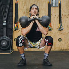 Load image into Gallery viewer, RockTape Assassins Knee Sleeves - 5mm & 7mm - Red Camo - PAIR