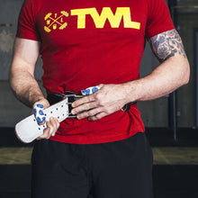 Load image into Gallery viewer, TWL - Padded Leather Lifting Belt - Black