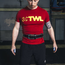 Load image into Gallery viewer, TWL - Padded Leather Lifting Belt - Black