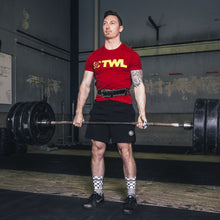 Load image into Gallery viewer, TWL - Padded Leather Lifting Belt - Black