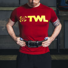 Load image into Gallery viewer, TWL - Padded Leather Lifting Belt - Black