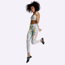 Load image into Gallery viewer, Nike Power - Women's 7/8 High-Rise Training Tights - Pure Platinum/Black