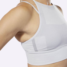 Load image into Gallery viewer, Reebok - Women's CrossFit MyoKnit Bra - Light Grey Heather/Cool Shadow