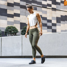 Load image into Gallery viewer, The Brave - Women's Cropped Tank - Stone