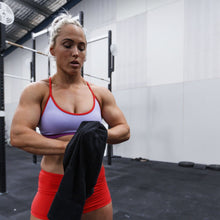 Load image into Gallery viewer, The WOD Life - Women's Swift Bra - Lavender/Red/Violet