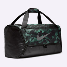 Load image into Gallery viewer, Nike - Brasilia Printed Training Duffel Bag - Medium - LIGHT SMOKE GREY/BLACK/METALLIC COOL GREY
