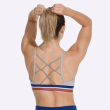 Load image into Gallery viewer, Nike Indy Women&#39;s Light-Support Sports Bra - ATMOSPHERE GREY/DEEP ROYAL BLUE/BLACK
