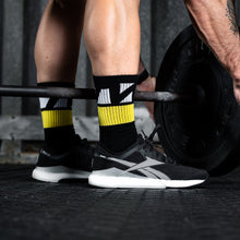 Load image into Gallery viewer, TWL - EVERYDAY CORE SOCKS - BLACK/YELLOW/WHITE
