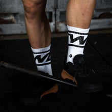 Load image into Gallery viewer, TWL - EVERYDAY CORE SOCKS - WHITE/BLACK

