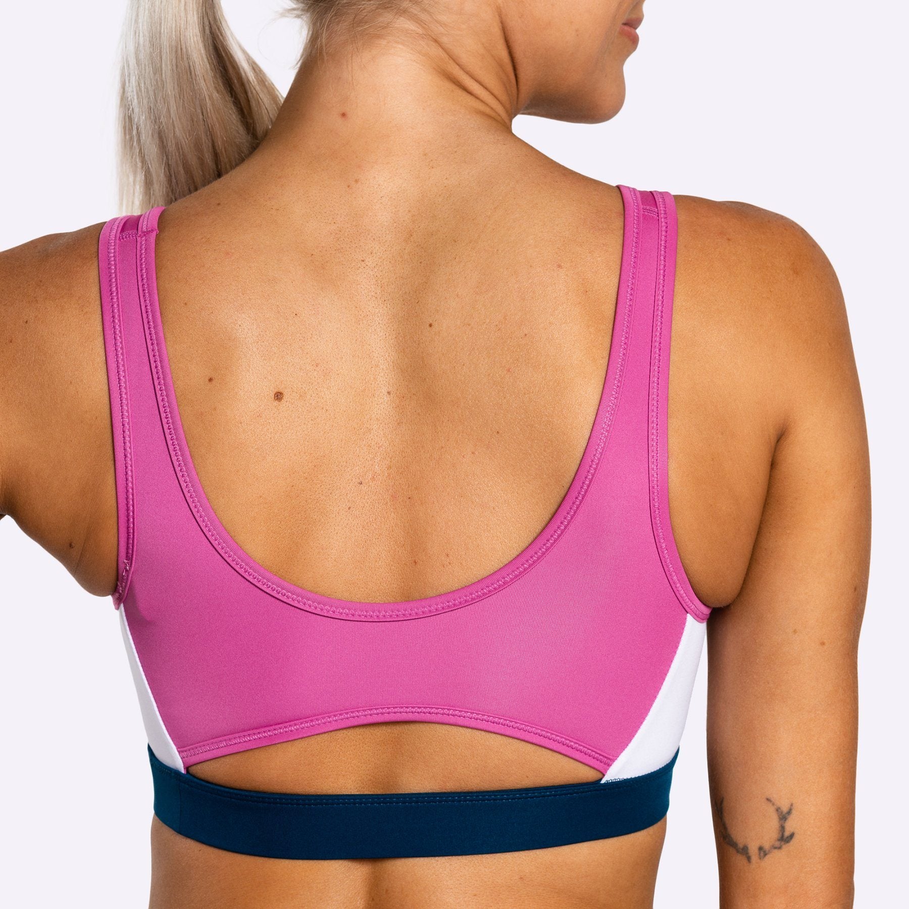 Nike Plus Size 2X Sports Bra Womens Swoosh Icon Clash Pink Dri-FIT