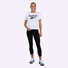 Load image into Gallery viewer, Reebok - Women&#39;s Workout Ready Supremium Logo Tee - WHITE
