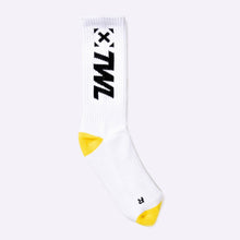 Load image into Gallery viewer, TWL - EVERYDAY CORE SOCKS - WHITE/YELLOW
