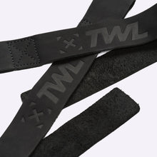 Load image into Gallery viewer, TWL - LEATHER LIFTING STRAPS - PAIR - BLACK
