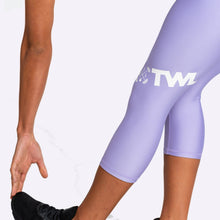 Load image into Gallery viewer, The WOD Life - Women&#39;s Lazerline Crop Tights - Lavender

