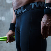 Load image into Gallery viewer, TWL - Men&#39;s Shield Compression Shorts - Black
