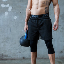 Load image into Gallery viewer, TWL - Men&#39;s Shield Compression 3/4 Tights - Black
