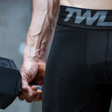 Load image into Gallery viewer, TWL - Men&#39;s Shield Compression 3/4 Tights - Black
