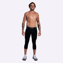 Load image into Gallery viewer, TWL - Men&#39;s Shield Compression 3/4 Tights - Black
