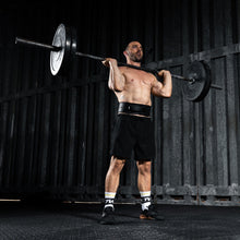 Load image into Gallery viewer, TWL - LEATHER LEVER BELT 2.0 - BLACK/BLACK
