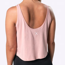 Load image into Gallery viewer, TWL - Women&#39;s Cropped Spirit Tank - BLUSH PINK/WHITE
