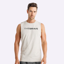 Load image into Gallery viewer, The Brave - Men&#39;s Waverider Muscle Tank - Stone/Black
