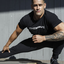 Load image into Gallery viewer, The Brave - Men&#39;s Waverider T-Shirt - Black/White
