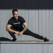 Load image into Gallery viewer, The Brave - Men&#39;s Waverider T-Shirt - Black/White
