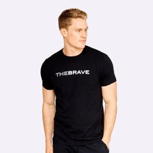 Load image into Gallery viewer, The Brave - Men&#39;s Waverider T-Shirt - Black/White
