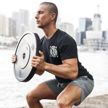 Load image into Gallery viewer, The WOD Life - Men&#39;s Flex Shorts 2.0 - Light Grey Marle
