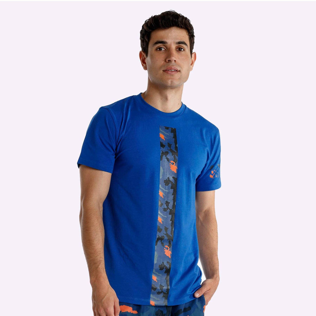 The WOD Life - Men's Classics GFX T-Shirt - Surf Blue/Camo