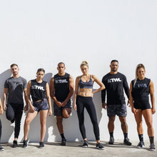 Load image into Gallery viewer, The WOD Life - Men&#39;s Classics Gunship Muscle Tank - Black/White
